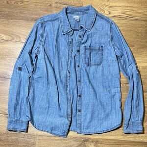 Carhartt Women’s Chambray Denim Long Sleeve Button-Up Small